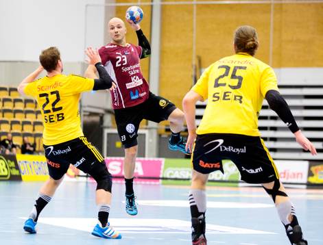 Lugis Zoran Roganovic och Sävehofs Erik Forsell Schefvert