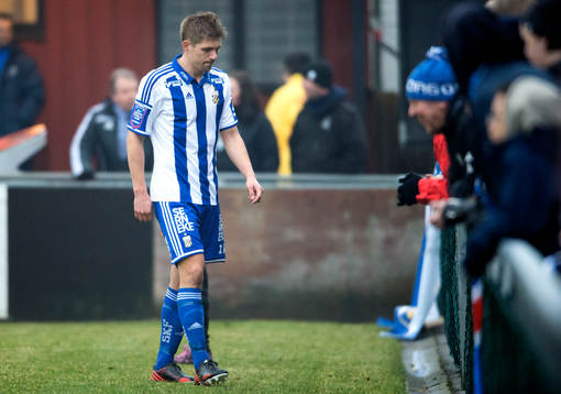 IFK Göteborgs Mikael Boman lämnar planen