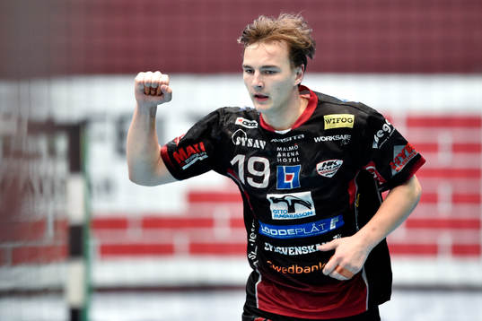 HK Malmös Robert Månsson jublar