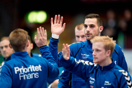 Redbergslids Mario Lipovac innan handbollsmatchen i