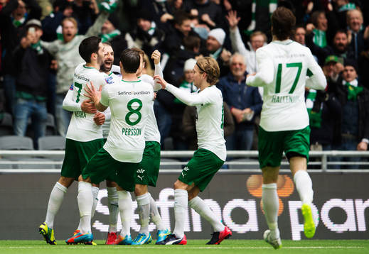Hammarbys Kennedy Bakircioglu jublar
