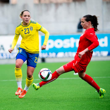 Sveriges Elin Rubensson och Schweiz Fabienne Humm