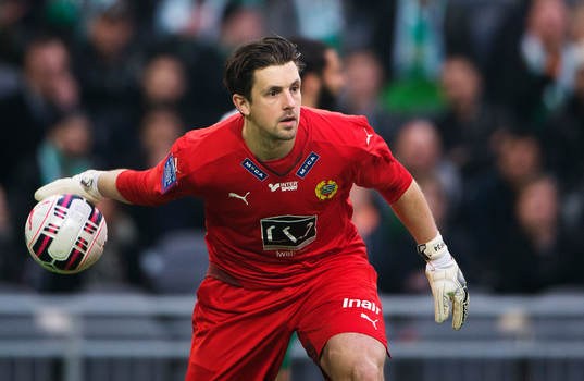 Hammarbys målvakt Johannes Hopf