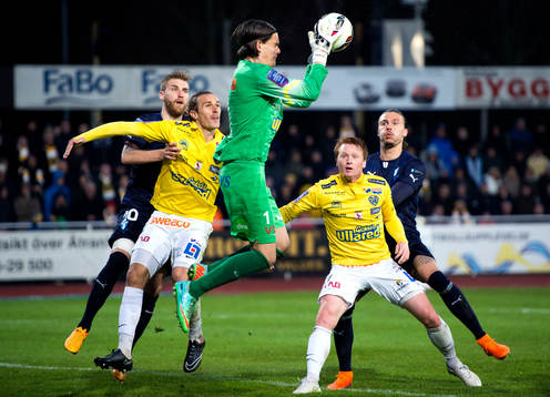 Falkenbergs målvakt Otto Martler