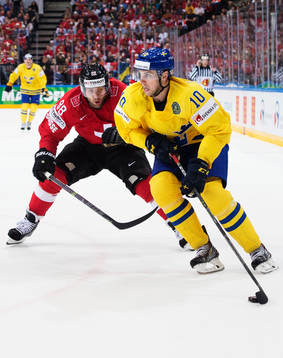 Schweiz Kevin Romy och Sveriges Joakim Lindström