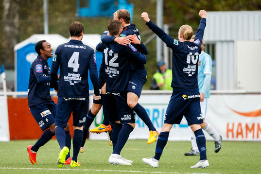 Utsiktens spelare jublar