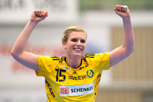 Sävehofs Jenny Alm jublar