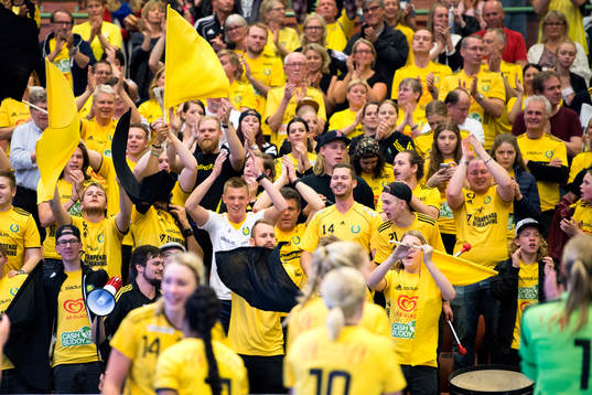 Sävehofs supportrar jublar