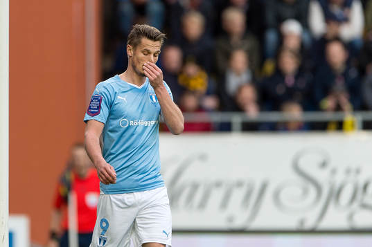 Malmö FFs Markus Rosenberg deppar