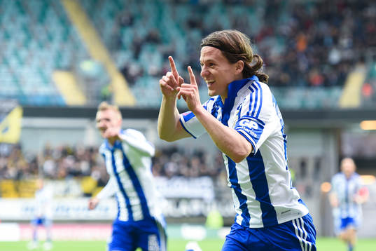 IFK Göteborgs Lasse Vibe jublar