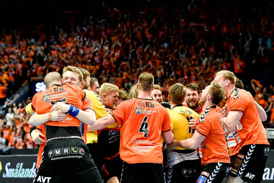 Kristianstads spelare jublar