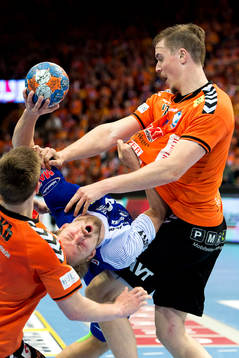 Alingsås Andreas Flodman i en kamp mot Kristianstads Jerry