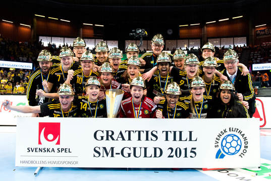 under damernas SM-final i handboll mellan Sävehof och Skuru