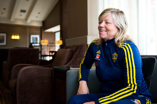 Sveriges landslagschef Marika Domanski Lyfors
