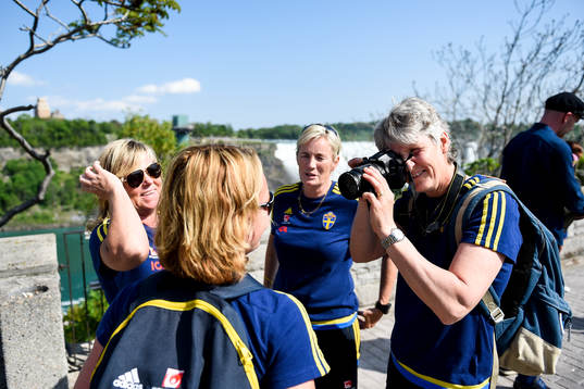 Sveriges Landslagschef Marika Domanski Lyfors (v) Ass.