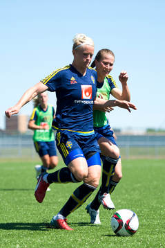 Sveriges Nilla Fischer och Emma Berglund