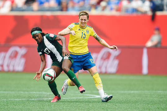 Nigerias Francisca Ordega och Sveriges Therese Sjögran