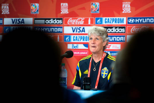 Sveriges förbundskapten Pia Sundhage