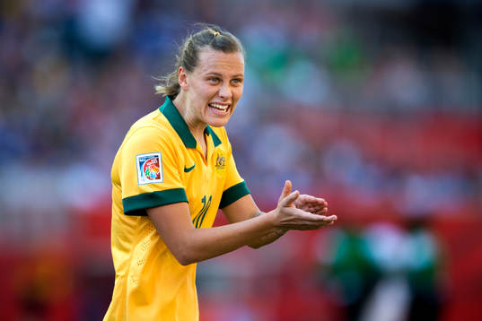 Australiens Emily van Egmond jublar