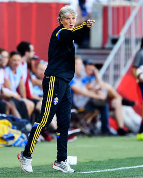 Sveriges förbundskapten Pia Sundhage