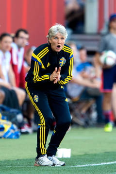 Sveriges förbundskapten Pia Sundhage