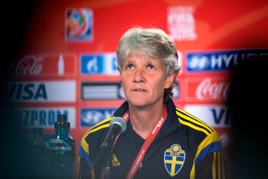 Sveriges förbundskapten Pia Sundhage
