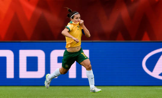 Australiens Lisa De Vanna jublar
