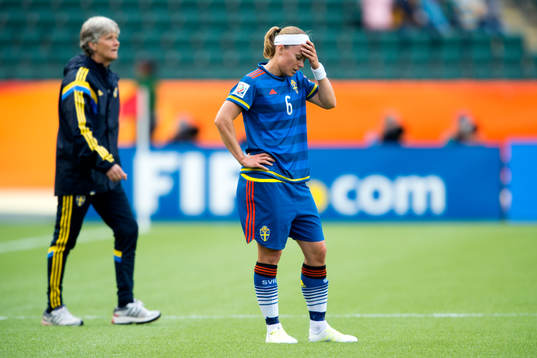 Sveriges Sara Thunebro deppar