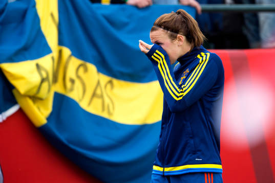 Sveriges Jessica Samuelsson deppar