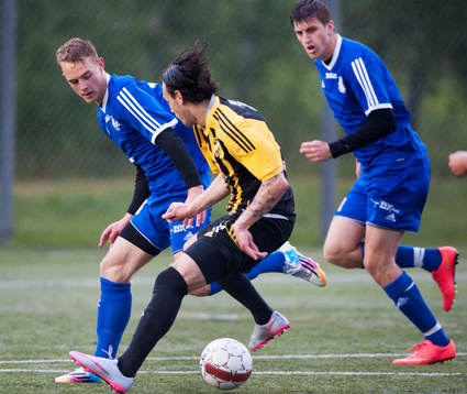 IFK Hässleholms Karim Al-Asi i matchen i division 2 mellan