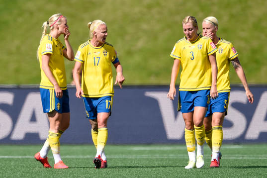 Sveriges Amanda Ilestedt, Caroline Seger , Linda Sembrant