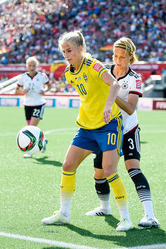 Sveriges Sofia Jakobsson och Tysklands Saskia Bartusiak