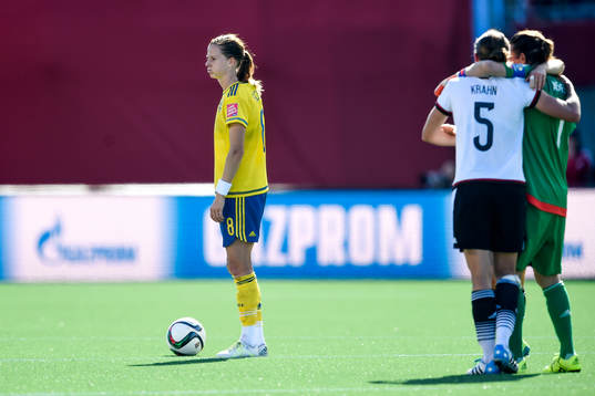 Sveriges Lotta Schelin deppar