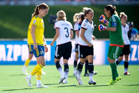 Sveriges Lotta Schelin deppar