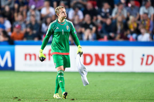 Sveriges målvakt Patrik Carlgren