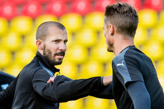 Malmö FFs Guillermo Molins och Markus Rosenberg