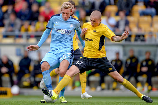 Randers Nicolai Brock-Madsen och Elfsborgs Sebastian Holmén