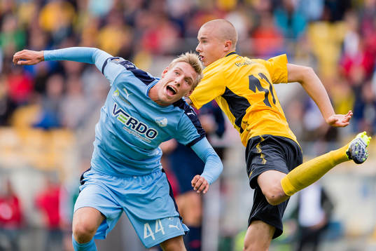 Randers Nicolai Brock-Madsen och Elfsborgs Sebastian Holmén