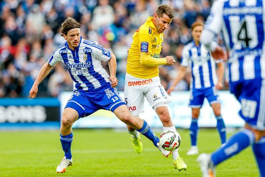 IFK Göteborgs Gustav Svensson och Falkenbergs Stefan
