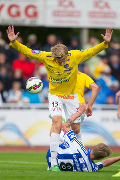 Falkenbergs Adam Eriksson och Göteborgs Søren Rieks