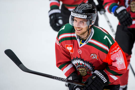 Frölundas Henrik Tömmernes jublar