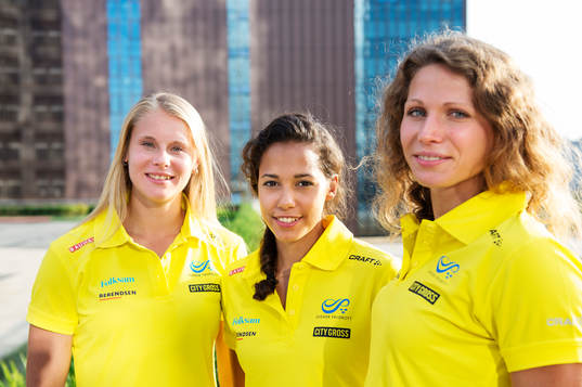 Sveriges Michaela Meijer, Angelica Bengtsson och Malin