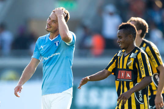 Malmö FFs Markus Rosenberg deppar