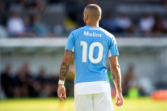 Ryggen på Malmö FFs Guillermo Molins