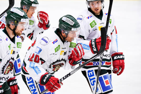 Frölundas Joel Lundqvist jublar