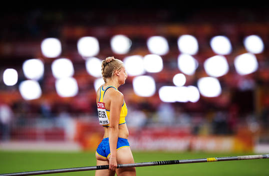Sveriges Michaela Meijer deppar när hon