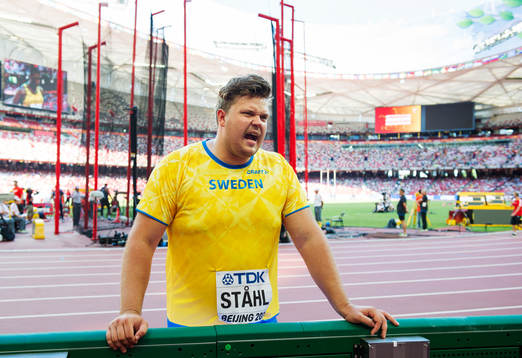 Sveriges Daniel Ståhl i kvalet på diskus
