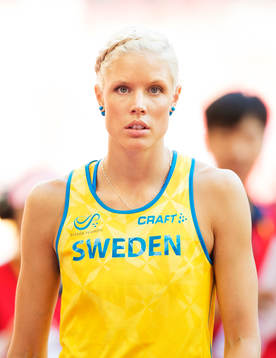 Sveriges Erika Kinsey i kvalet på höjdhopp