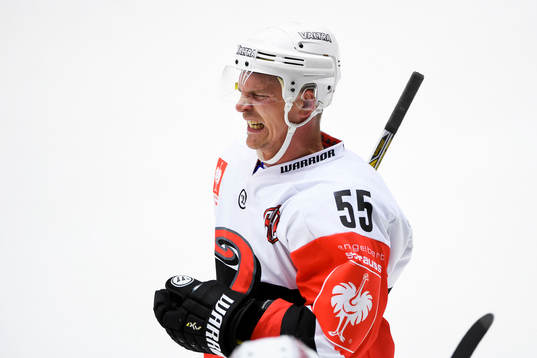 Jyväskyläs Janne Kolehmainen grinar illa