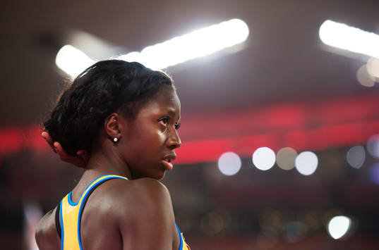 Sveriges Khaddi Sagnia i finalen på längdhopp